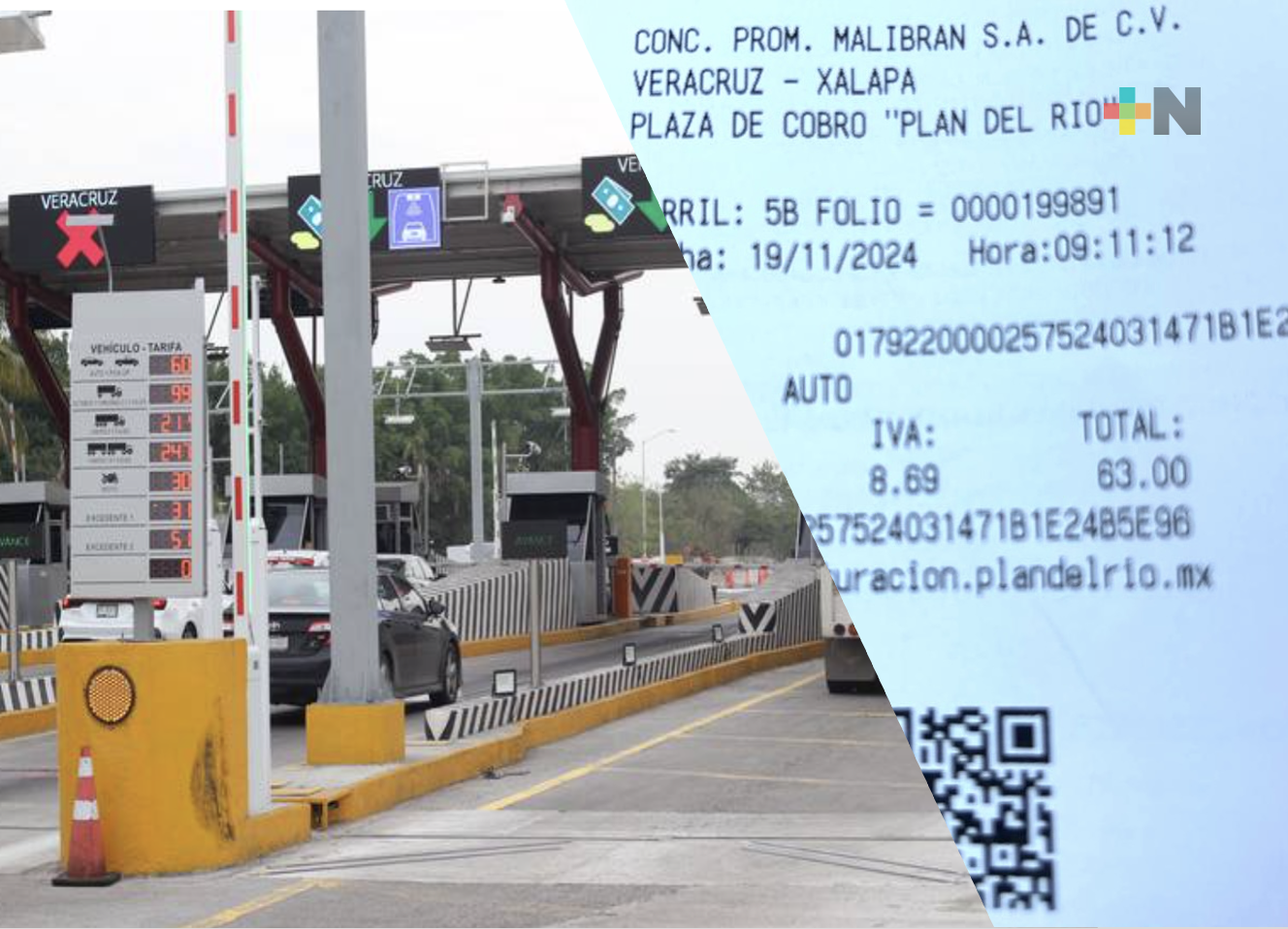 ¡Sube 3 pesos! Concesionario aumenta cobro de peaje en caseta «Plan del Río»